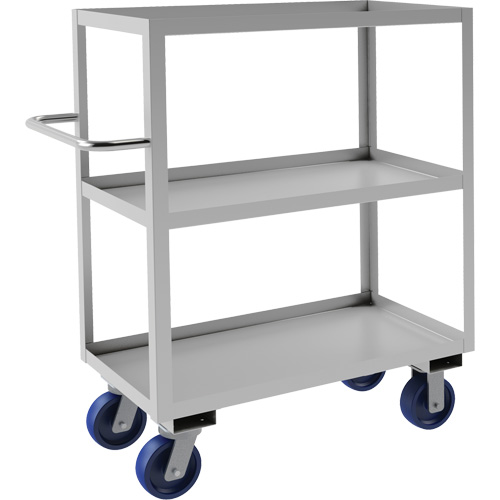 Industrial Grade Shelf Cart, 3 Tiers, 18-1/8" W x 47" H x 42" D, 1200 lbs. Capacity EastCoast Offshore Supplies