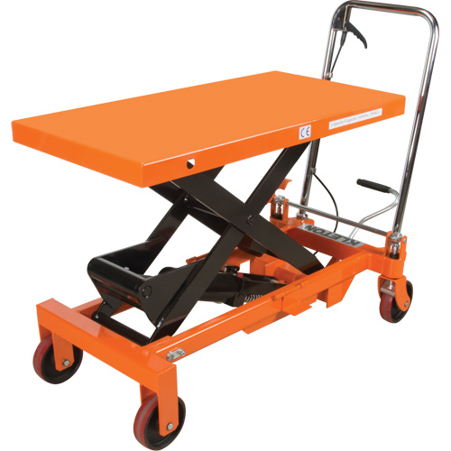 Table &eacute;l&eacute;vatrice &agrave; ciseaux hydraulique, 39-1/2" lo x 20" la, Acier, Capacit&eacute; 1650 lb EastCoast Offshore Supplies