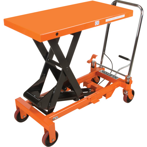 Table &eacute;l&eacute;vatrice &agrave; ciseaux hydraulique, 39-1/2" lo x 20" la, Acier, Capacit&eacute; 1650 lb EastCoast Offshore Supplies