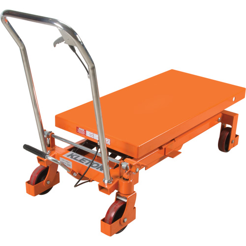 Table &eacute;l&eacute;vatrice &agrave; ciseaux hydraulique, 40" lo x 20 " la, Acier, Capacit&eacute; 2200 lb EastCoast Offshore Supplies