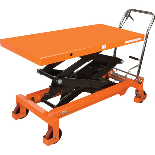 Table &eacute;l&eacute;vatrice &agrave; ciseaux hydraulique, 48" lo x 24" la, Acier, Capacit&eacute; 1540 lb EastCoast Offshore Supplies