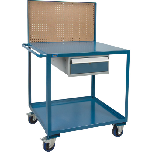 Chariot de service mobile, 2 Tiers, 24" la x 57" h x 40" p, Capacit&eacute; 1200 lb EastCoast Offshore Supplies