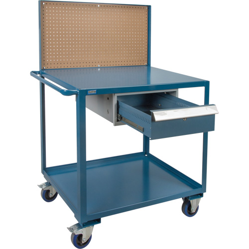 Chariot de service mobile, 2 Tiers, 24" la x 57" h x 40" p, Capacit&eacute; 1200 lb EastCoast Offshore Supplies