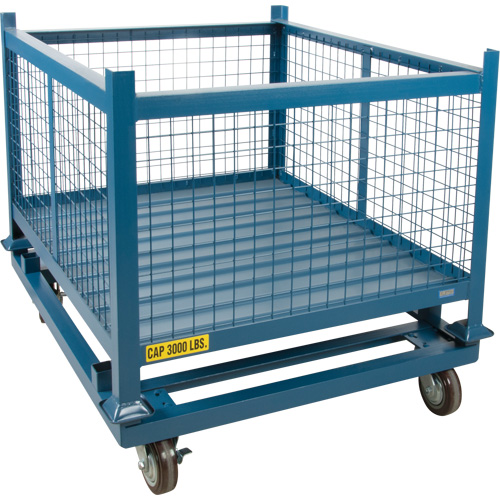 Dolly for Stacking Container, 48.5" W x 40-1/2" D x 10" H, 3000 lbs. Capacity EastCoast Offshore Supplies