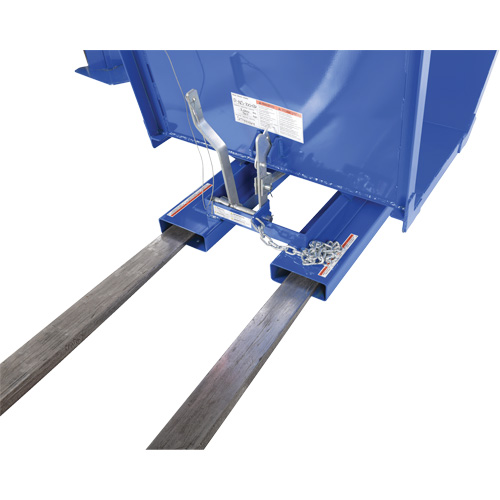 Open Sided Hopper, Steel, 1 cu.yd., Blue EastCoast Offshore Supplies