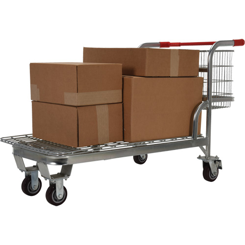 Chariot en treillis emboîtable, Acier, 28-3/4" x 37-1/16" x 59-5/8", Capacit&eacute; 275 lb EastCoast Offshore Supplies
