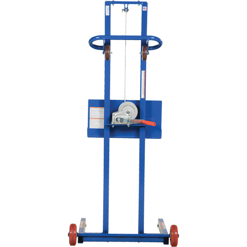 Plateforme &eacute;l&eacute;vatrice &agrave; profil bas pour charge l&eacute;g&egrave;re, M&eacute;canisme Treuil manuel, Capacit&eacute; de 400 lb, Levage max de 55" EastCoast Offshore Supplies