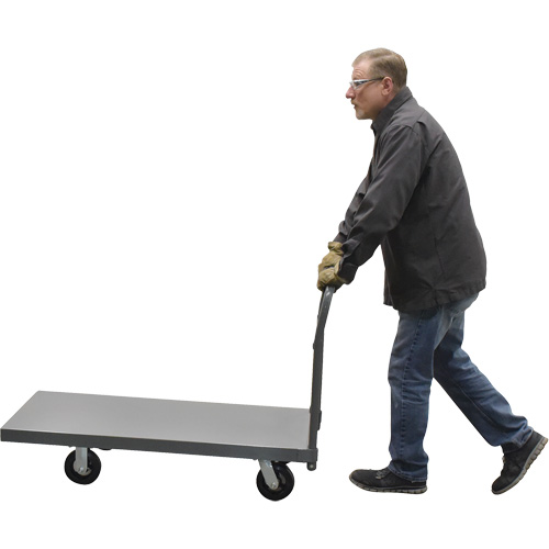 Platform Truck, 48" L x 24" W, 2000 lbs. Capacity, Rubber Casters EastCoast Offshore Supplies