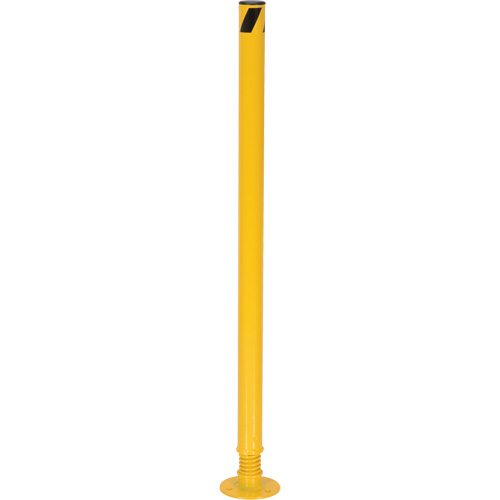 Spring Loaded Bollard, Steel, 42" H x 2-1/8" W, Yellow EastCoast Offshore Supplies
