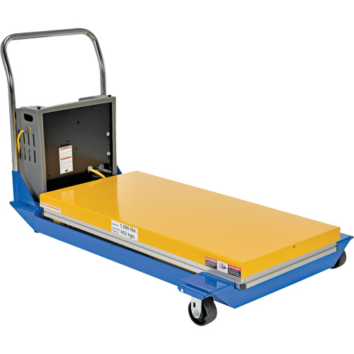 DC Powered & Manual Scissor Lift Table, Steel, 48" L x 24" W, 1000 lbs. Capacity EastCoast Offshore Supplies