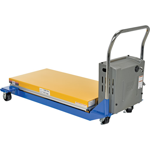 DC Powered & Manual Scissor Lift Table, Steel, 48" L x 24" W, 1000 lbs. Capacity EastCoast Offshore Supplies