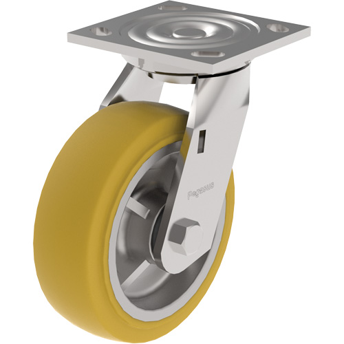 Roulette &agrave; usage moyen de s&eacute;rie 21, Pivotant, 4" (101,6 mm), Ur&eacute;thane, 700 lb (317 kg) EastCoast Offshore Supplies