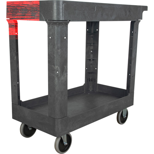 Utility Service Cart, 2 Tiers, 16-1/2" x 32-1/2" x 34-1/2", 550 lbs. Capacity EastCoast Offshore Supplies