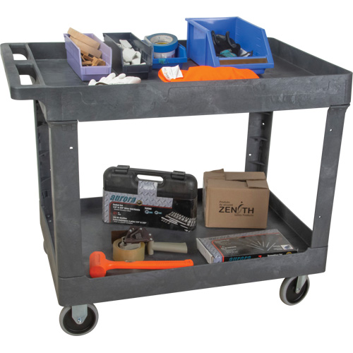 Utility Service Cart, 2 Tiers, 24-5/8" x 32-1/2" x 40", 550 lbs. Capacity EastCoast Offshore Supplies