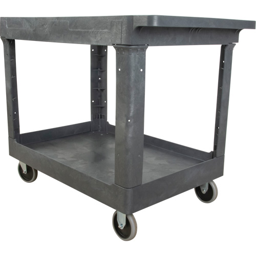 Utility Service Cart, 2 Tiers, 24-5/8" x 32-1/2" x 40", 550 lbs. Capacity EastCoast Offshore Supplies