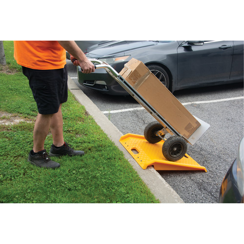 Portable Poly Hand Truck Curb Ramp, 1000 lbs. Capacity, 27" W x 27" L EastCoast Offshore Supplies
