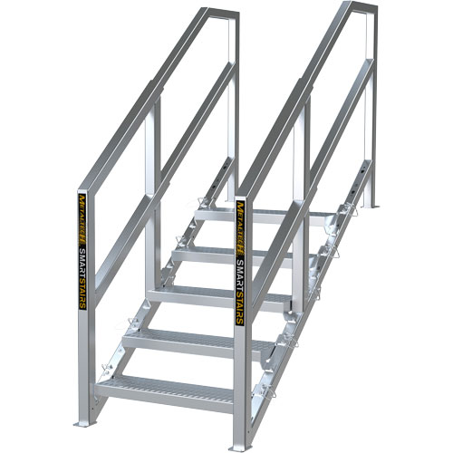 3-5 Step Telescopic Aluminum Smart Stairs EastCoast Offshore Supplies
