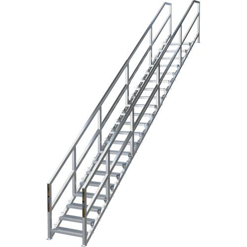 SmartStairs 17-21 Steps Modular Construction Stair System, 157-1/2" H EastCoast Offshore Supplies