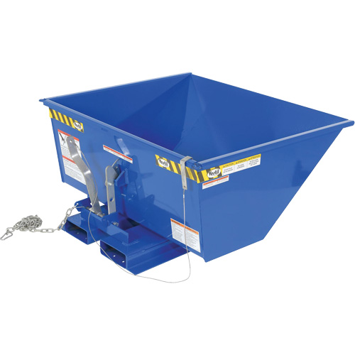 Conteneur autobasculeur en style D &agrave; profil bas, Acier, 1/2 vg³, Bleu EastCoast Offshore Supplies