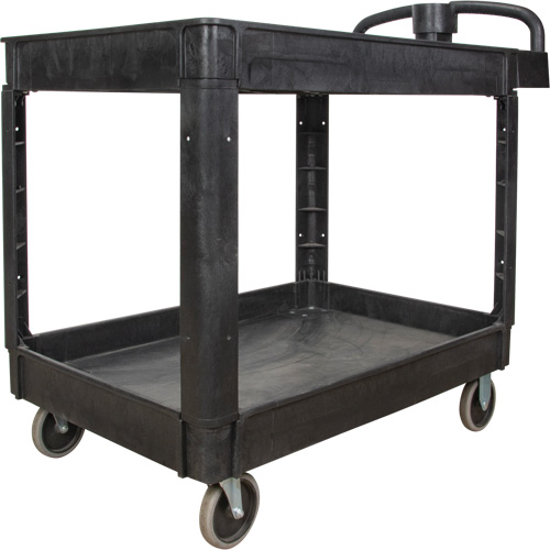 Utility Cart, 2 Tiers, 25-5/8" x 33-1/2" x 43-3/4", 550 lbs. Capacity EastCoast Offshore Supplies