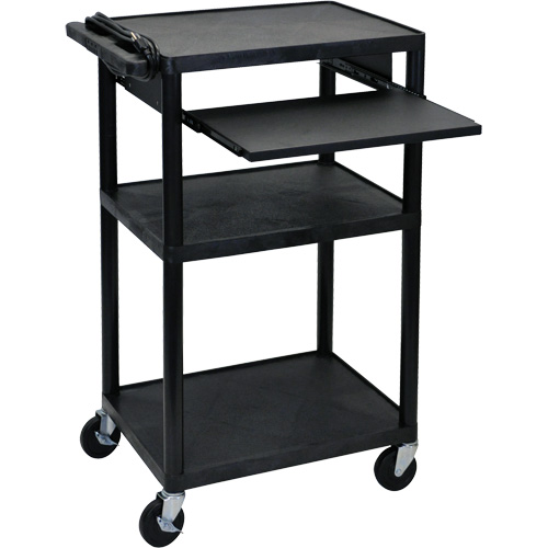 Electric Utility Cart, 3 Tiers, 24" x 42" x 18", 300 lbs. Capacity EastCoast Offshore Supplies