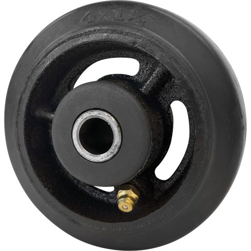 Roue en caoutchouc moul&eacute;, 4" (102 mm) dia. x 1-1/2" (38 mm) la, Capacit&eacute; de 350 lb (158 kg) EastCoast Offshore Supplies