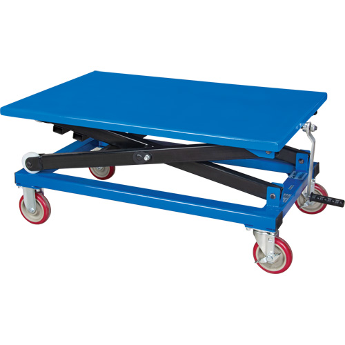 Manual Scissor Lift Table, 37-3/8" L x 23-5/8" W, Steel, 660 lbs. Capacity EastCoast Offshore Supplies