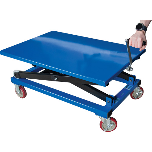 Manual Scissor Lift Table, 37-3/8" L x 23-5/8" W, Steel, 660 lbs. Capacity EastCoast Offshore Supplies