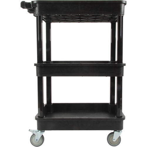 Utility Cart with Deep Lip Shelf, 3 Tiers, 19" x 39-1/2" x 28-1/4", 330 lbs. Capacity EastCoast Offshore Supplies