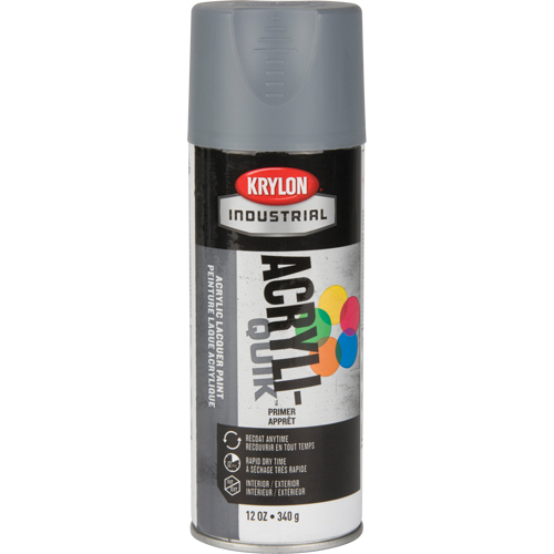 Industrial Acryli-Quik Lacquer, Grey, Very Flat, 12 oz., Aerosol Can EastCoast Offshore Supplies