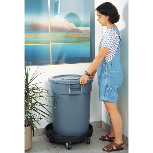 Waste Container Dolly, Polyethylene, Black EastCoast Offshore Supplies