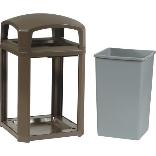 Landmark Series&reg; Classic Container Frame With Rigid Liner, Galvanized Steel, 35 US gal. EastCoast Offshore Supplies