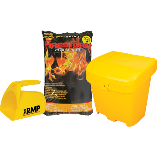 Firestorm Intense Ice Melter Kit with 56 Bags, Bag, 44 lbs. (20 kg), -32°C (-25°F) Melting Point EastCoast Offshore Supplies
