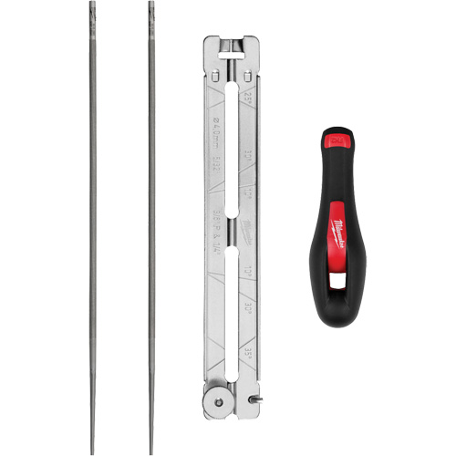 Ensemble pour affûtage de chaîne de scie de 5/32” de 4 morceaux EastCoast Offshore Supplies