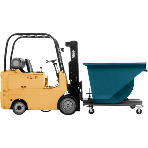 Self-Dumping Hopper, Steel, 5 cu.yd., Blue EastCoast Offshore Supplies