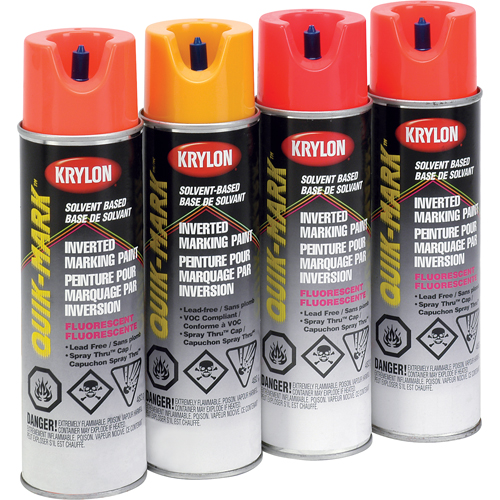 Industrial Quik-Mark Solvent-Based Inverted Marking Paint, 17 oz., Aerosol Can EastCoast Offshore Supplies