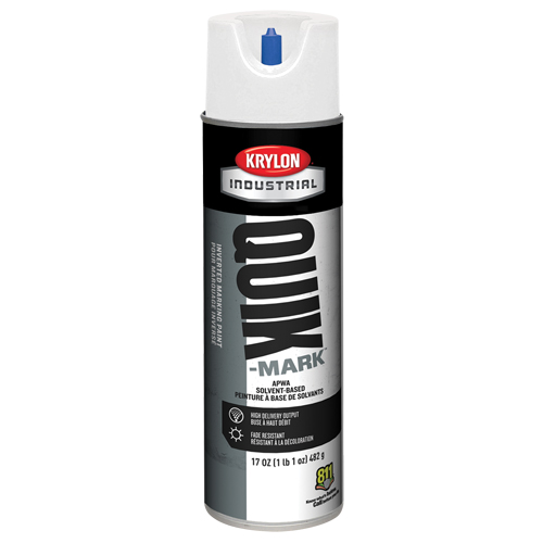 Peinture de marquage industrielle invers&eacute;e &agrave; base de solvant Quik-Mark, 17 oz, Canette a&eacute;rosol EastCoast Offshore Supplies