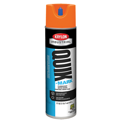 Peinture de marquage industrielle invers&eacute;e &agrave; base d'eau Quik-Mark, 17 oz, Canette a&eacute;rosol EastCoast Offshore Supplies