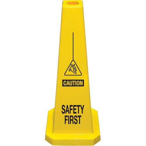 "Safety First" Lamba Traffic Cones, English with Pictogram EastCoast Offshore Supplies