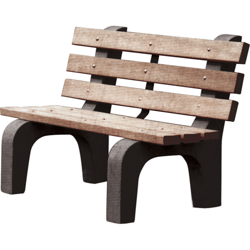 Park Benches, Recycled Plastic, 72" L x 25" W x 31" H, Brown EastCoast Offshore Supplies