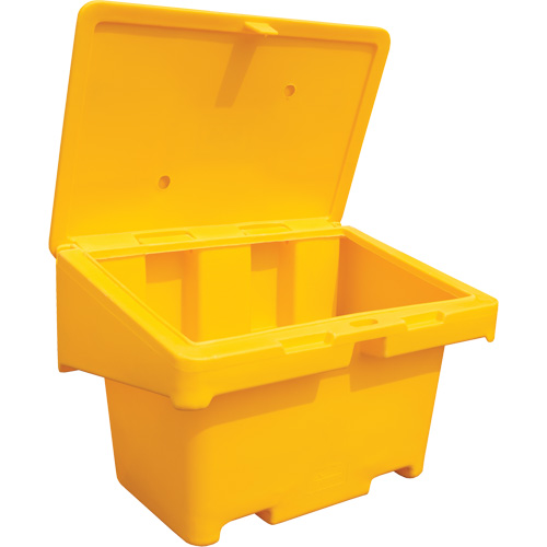 Salt Sand Container SOS, With Hasp, 42" x 29" x 30", 11 cu. Ft., Yellow EastCoast Offshore Supplies