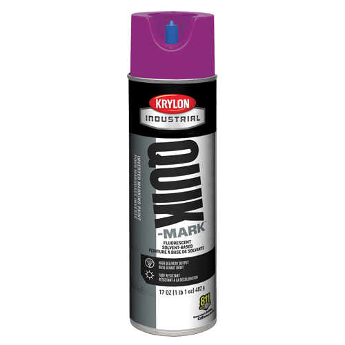 Peinture de marquage industrielle invers&eacute;e &agrave; base de solvant Quik-Mark, 17 oz, Canette a&eacute;rosol EastCoast Offshore Supplies