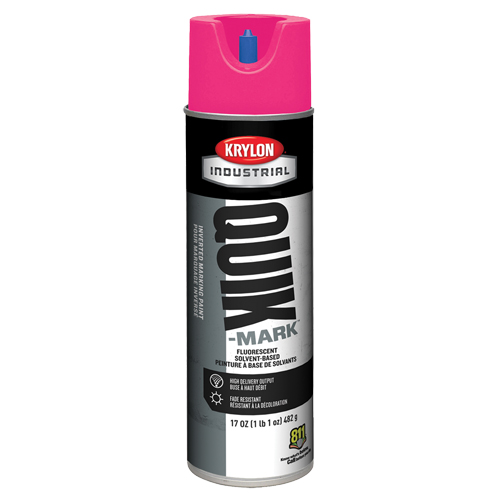 Peinture de marquage industrielle invers&eacute;e &agrave; base de solvant Quik-Mark, 17 oz, Canette a&eacute;rosol EastCoast Offshore Supplies
