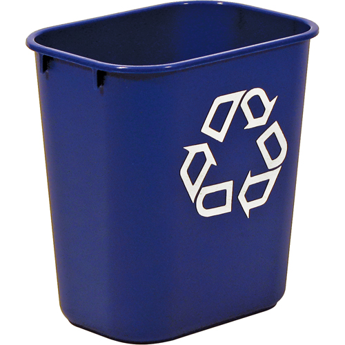 Recycling Container , Deskside, Plastic, 13-5/8 US Qt. EastCoast Offshore Supplies