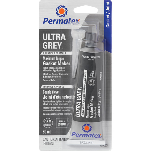 Compos&eacute; &agrave; joints Ultra Grey, Tube, 80 ml, -54°C - 260°C/-65°F - 500°F EastCoast Offshore Supplies