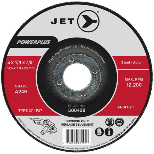 POWERPLUS&reg; Grinding Wheel, 6" x 1/4", 7/8" Arbor, Type 27 EastCoast Offshore Supplies