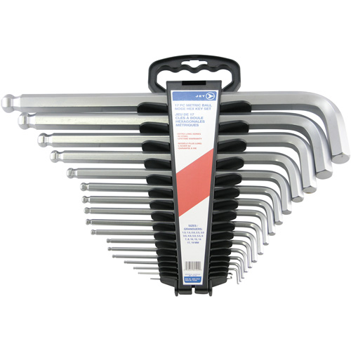 Jumbo Extra-Long Ball Nose Hex Key Set, 17 Pcs., Metric EastCoast Offshore Supplies