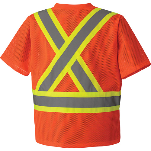 5994 High-Visibility Safety T-Shirt, Polyester, 2X-Large, High Visibility Orange EastCoast Offshore Supplies