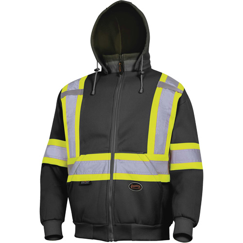 6925BK Chandail &agrave; capuchon, 3T-Grand, Noir EastCoast Offshore Supplies