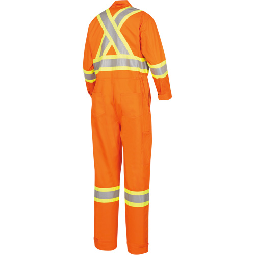5555 High Visibility FR Rated & Arc Rated Safety Coveralls, Size 36, High Visibility Orange, 11 cal/cm² EastCoast Offshore Supplies